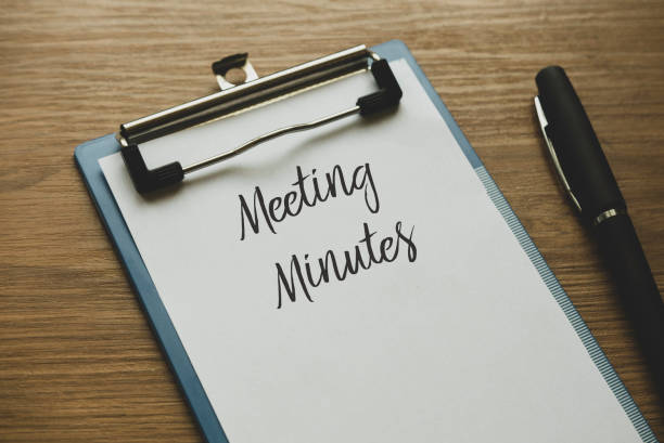 Picture of meeting minutes